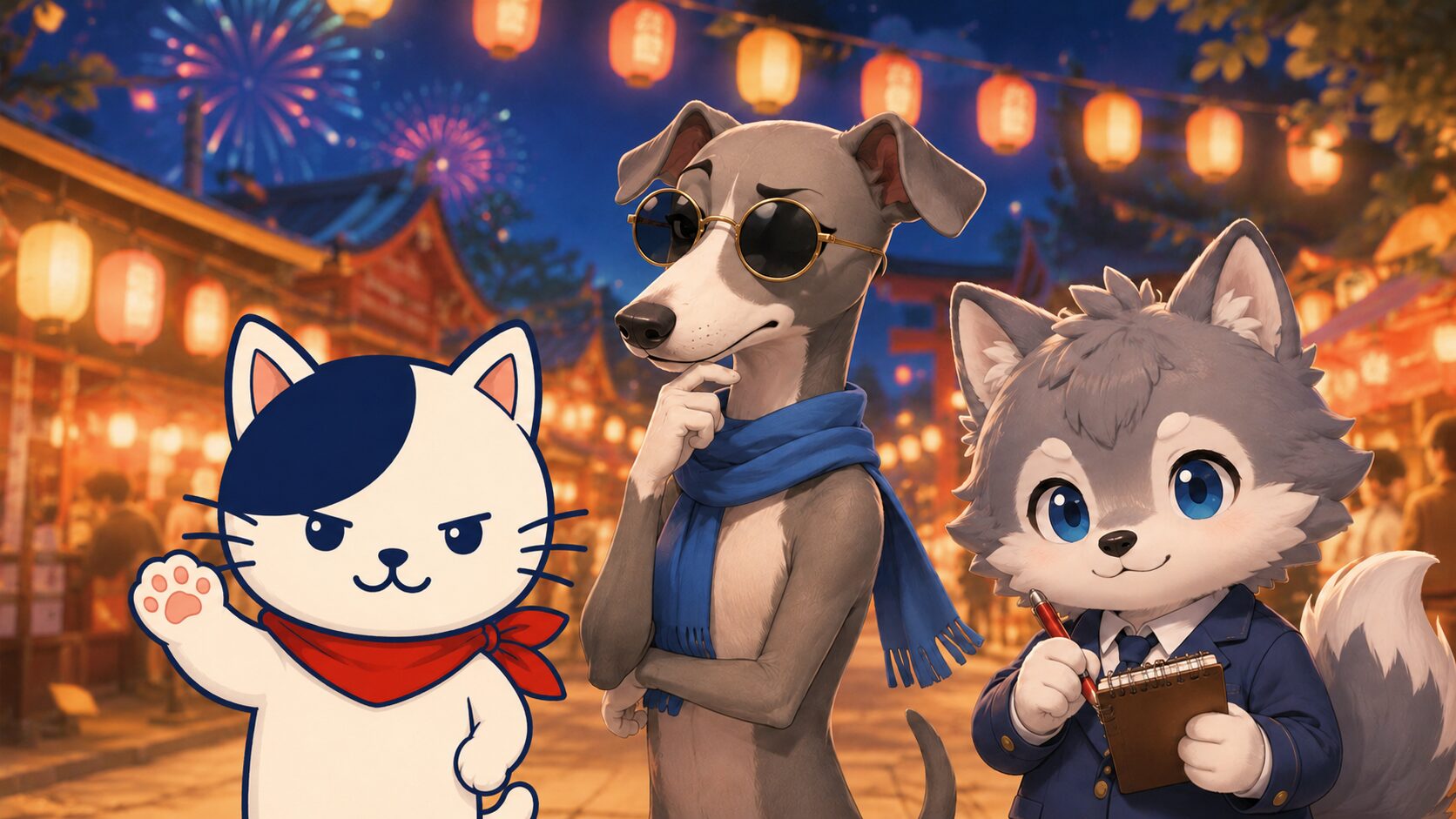 チッピー、CEO・ポチ、ささやきオオカミのササロー